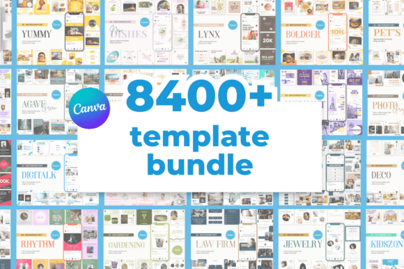 8400 Social Media Canva Template Bundle: Transform Your Content Creation