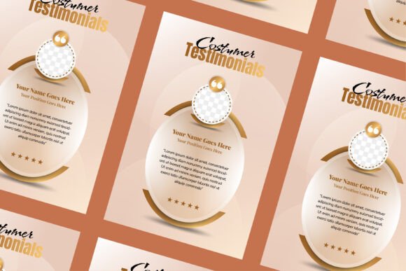Customers Testimonials Banner Vertical
