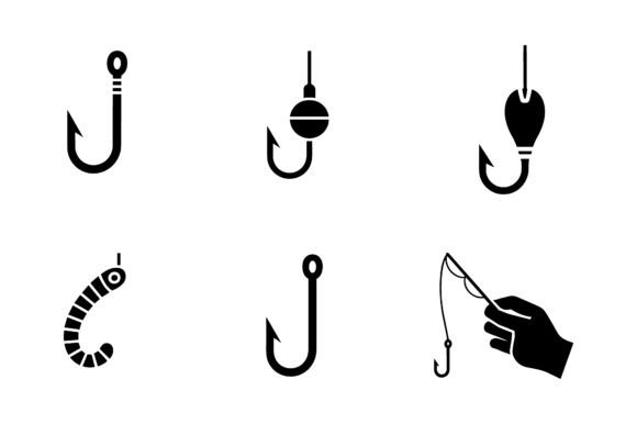 Fishing Lures Tackle Icon Set EPS: A Professional Graphic Toolkit for Anglers and Brands