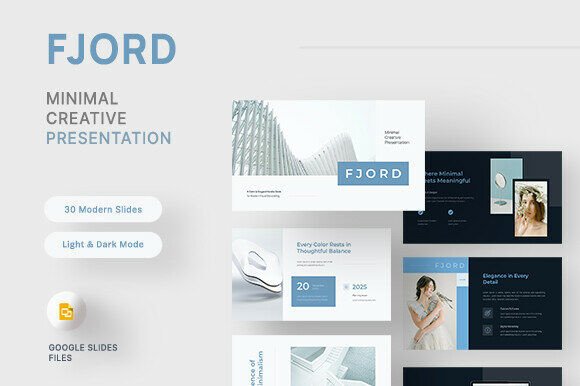 Fjord – Nordic Minimal Google Slides