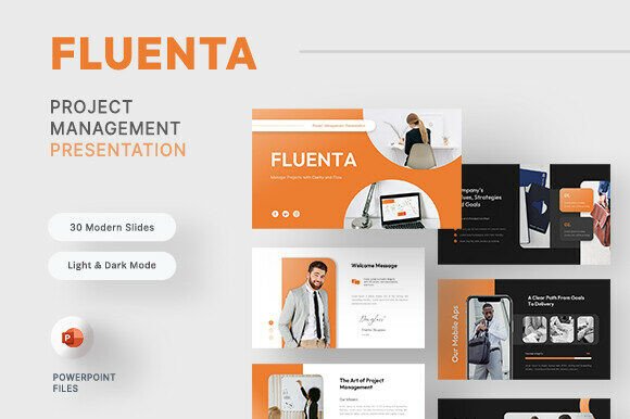 Fluenta - Project Management PowerPoint: A Modern Tool for Professional Presentations