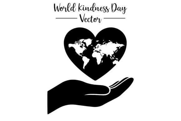 Hand Holding World Heart Vector
