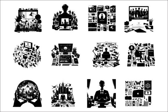 Modern Computer Desk Room Silhouettes and You Will Get