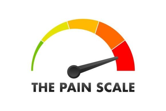 Pain Scale Indicator Pointing to Max