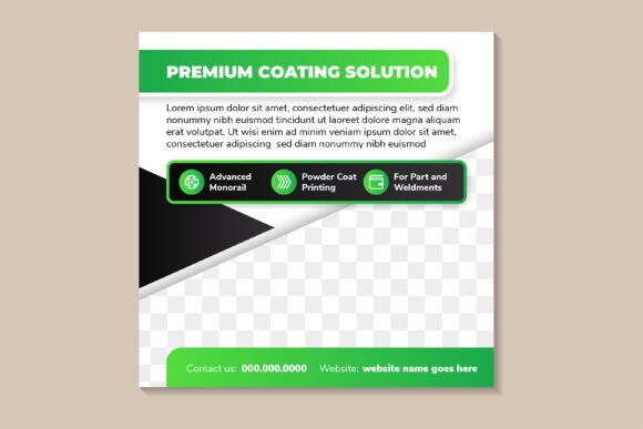 Premium Coating Square Banner