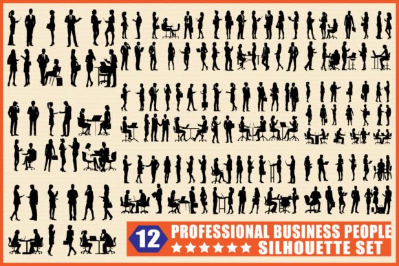 Professional Business People Silhouette: A Versatile Tool for Modern Workflows